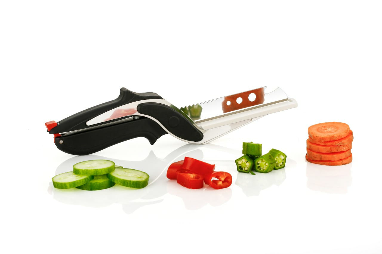 10 sec Onion & Veg Push Chopper + Garlic Crusher + Smart Knife (PC2)