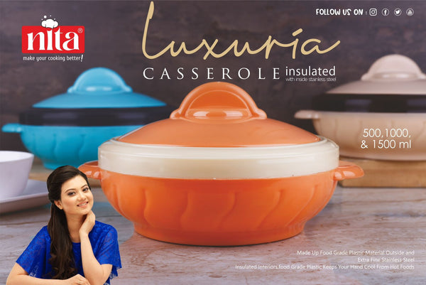 Set of 3 Designer Insulated Casserole