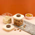 Nita Hexagonal clear plastic containers with airtight push-lock lids, storing chocolate wafers, cornflakes and more in pack of 2.