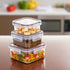 Airtight Container for Kitchen Storage Box Pack Of 3 – Leakproof, BPA-Free Food Storage Box | Pantry Organizer Jar for Grains, Snacks & More ( 400ml, 600ml, 1100ml )