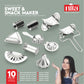 Stainless steel 10 pcs sweet & snack maker