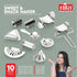Stainless steel 10 pcs sweet & snack maker