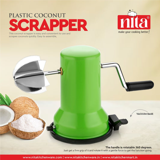 Vada Maker + Idli Stand + Coconut Scrapper Plastic