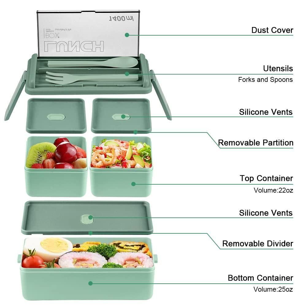 Bento Compartment Lunch Box plstic