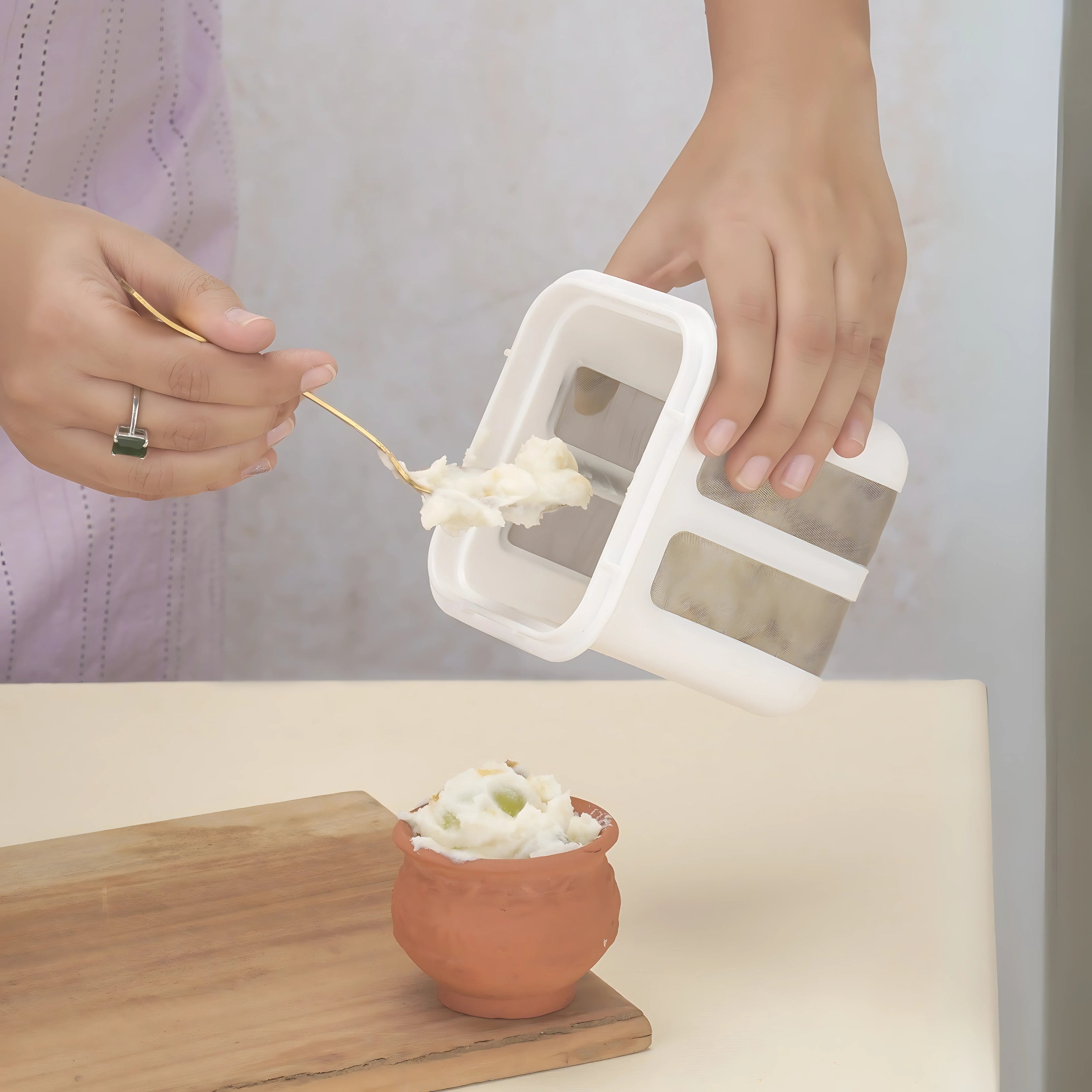 PureStrain Yogurt Filter with Fine Mesh Strainer – Achieve Smooth, Creamy Perfection