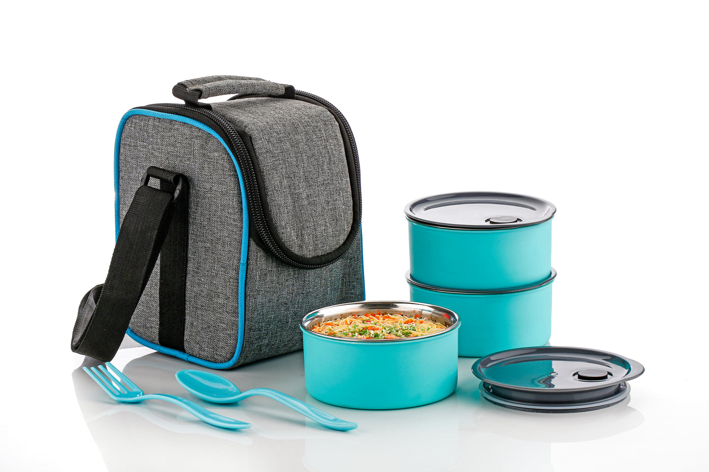 3 Pcs Vacuum Insulated lunch Box With Bag - B1G1 (3ILBB)