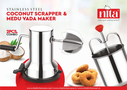 Vada Maker+ Coconut Scrapper