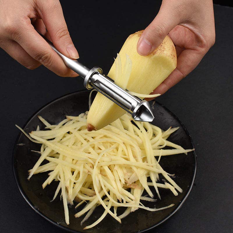 Stainless Steel 3 in 1 Multifunctional Vegetable & Fruit Peeler (SSVFP)