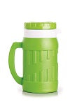 Steel Insulated Hot Flask + 4 Double Wall Cup