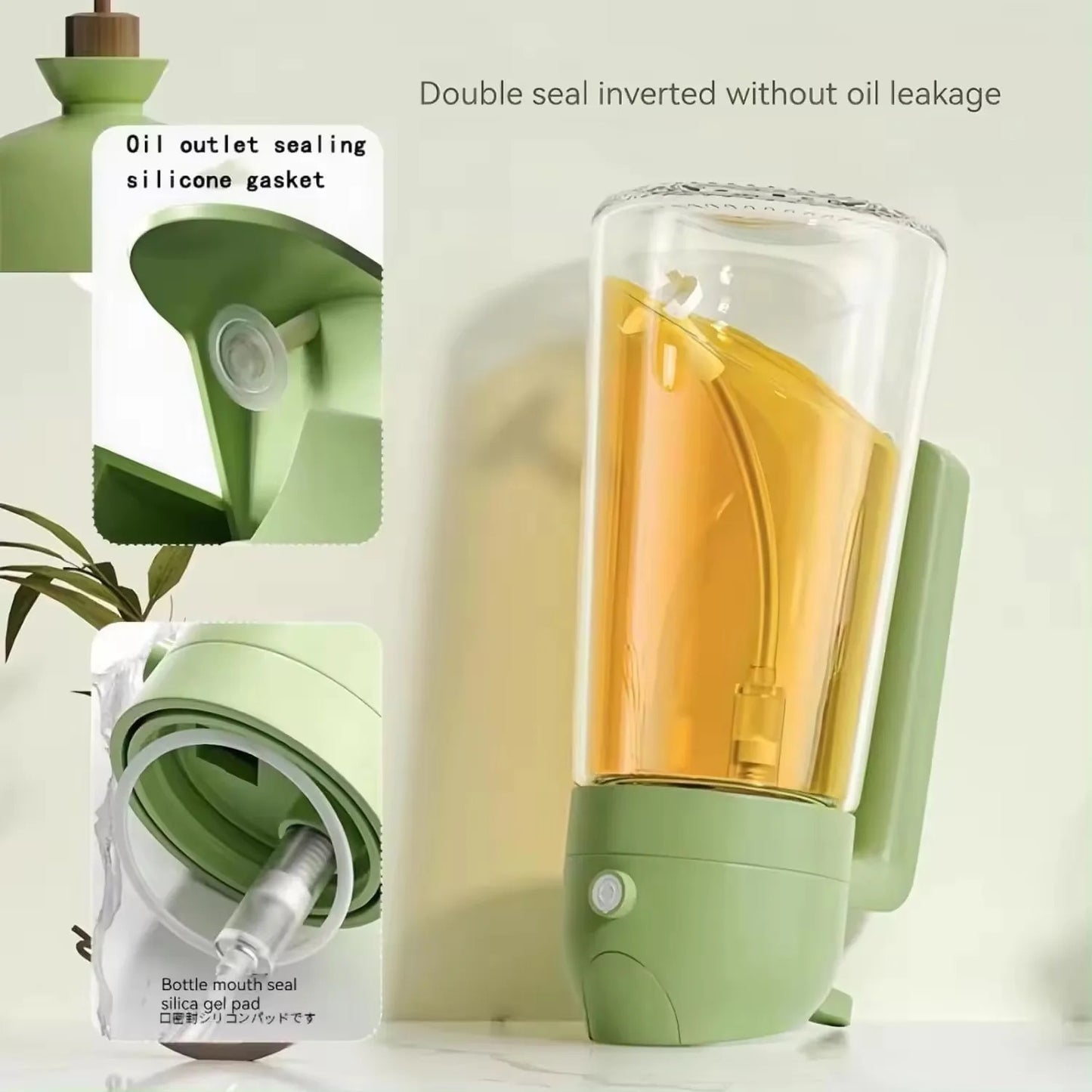 2 In 1 Olive Oil Dispenser & Oil Sprayer Oil Pots