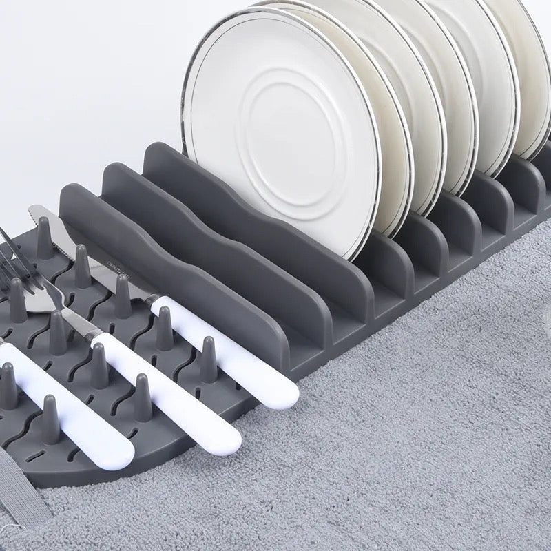 Quick Dry Dish Mat Organizer
