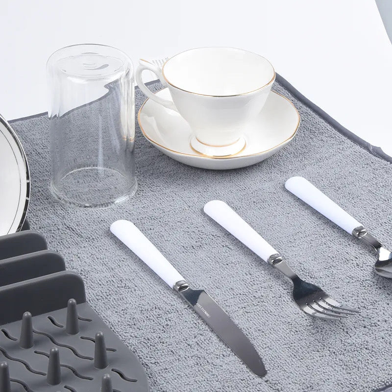Quick Dry Dish Mat Organizer