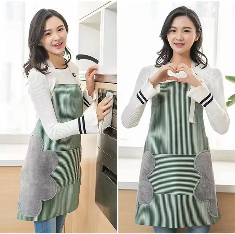 Water Proof Apron with Pocket & Hand Wipe