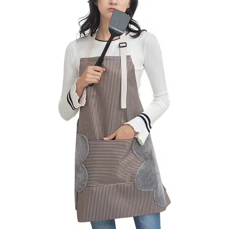 Water Proof Apron with Pocket & Hand Wipe