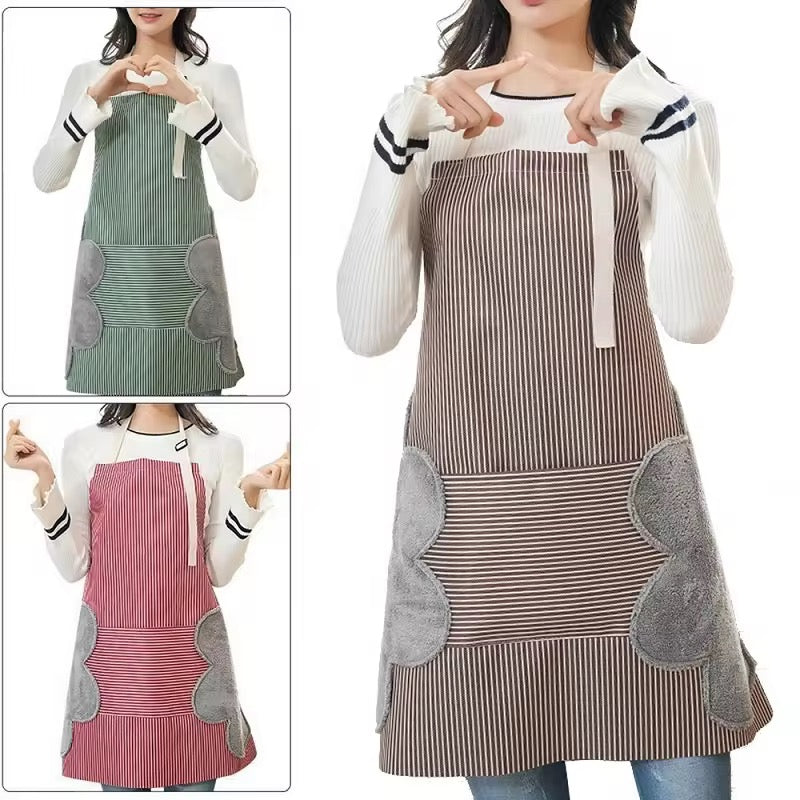Water Proof Apron with Pocket & Hand Wipe