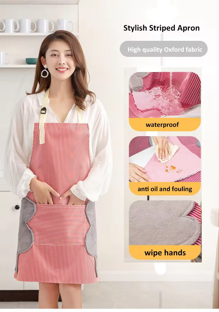 Water Proof Apron with Pocket & Hand Wipe