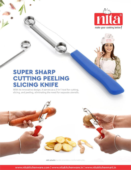 Super Sharp Stainless Steel Knife 3 in 1 (SK1)