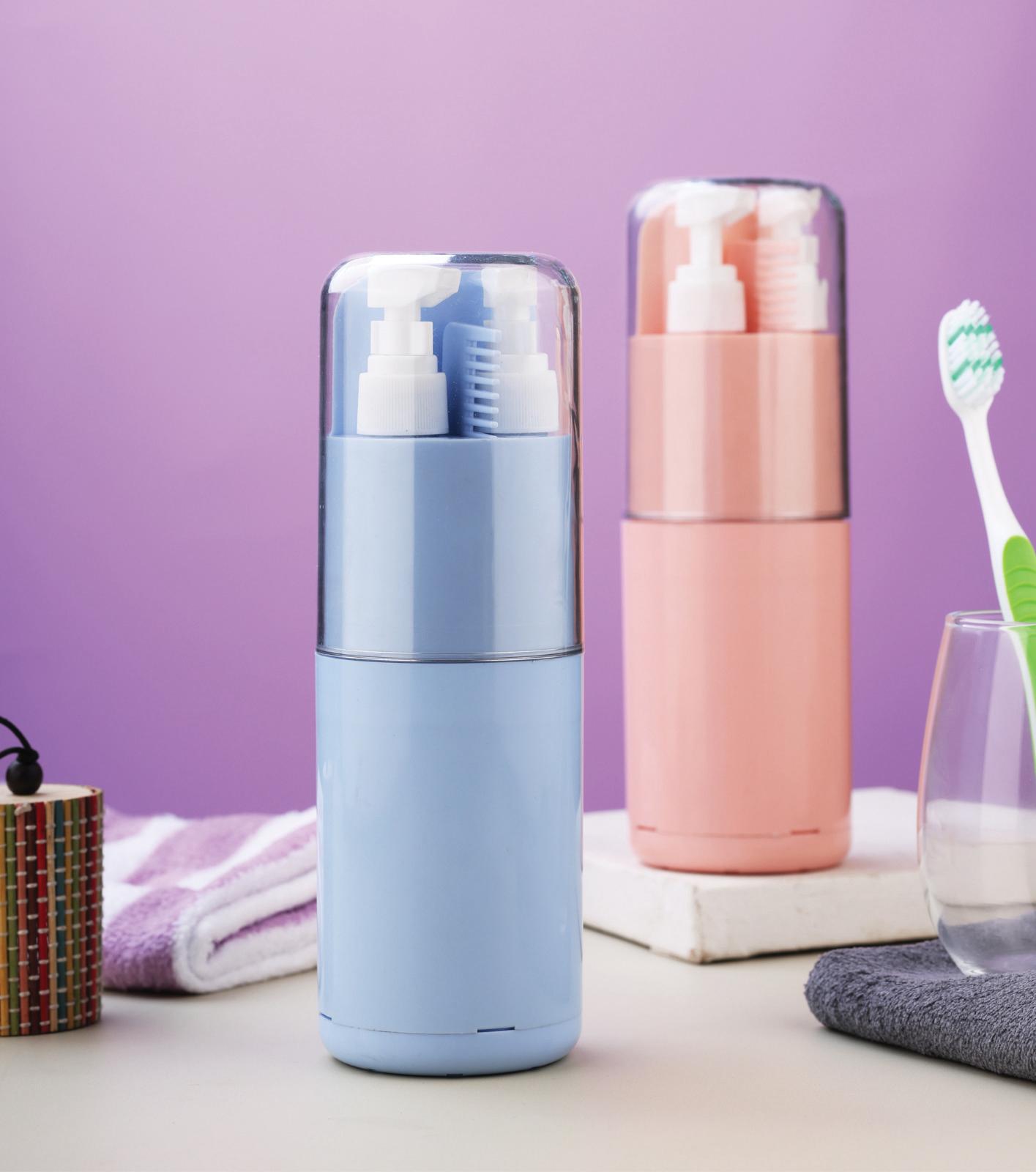 Nita 6 in 1 Travel Essentials Kit – Compact Organizer with Bottles, Comb, Mirror & Storage