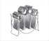 Platinum Cutlery Set with Stand, 25-Pieces,