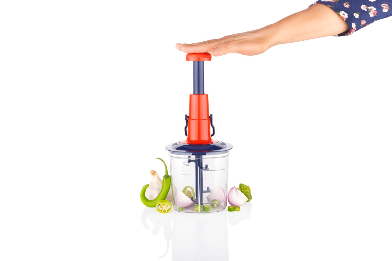 10 sec Onion & Veg Push Chopper + Garlic Crusher + Smart Knife (PC2)