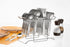 Platinum Cutlery Set with Stand, 25-Pieces,