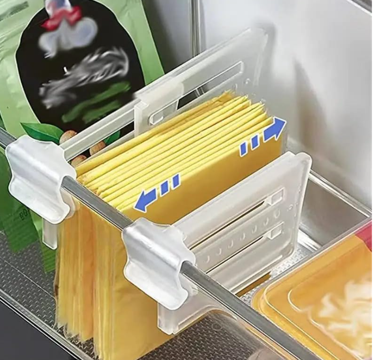 Pack Of 12 Adjustable Fridge Storage Divider Clips (AFSC1)