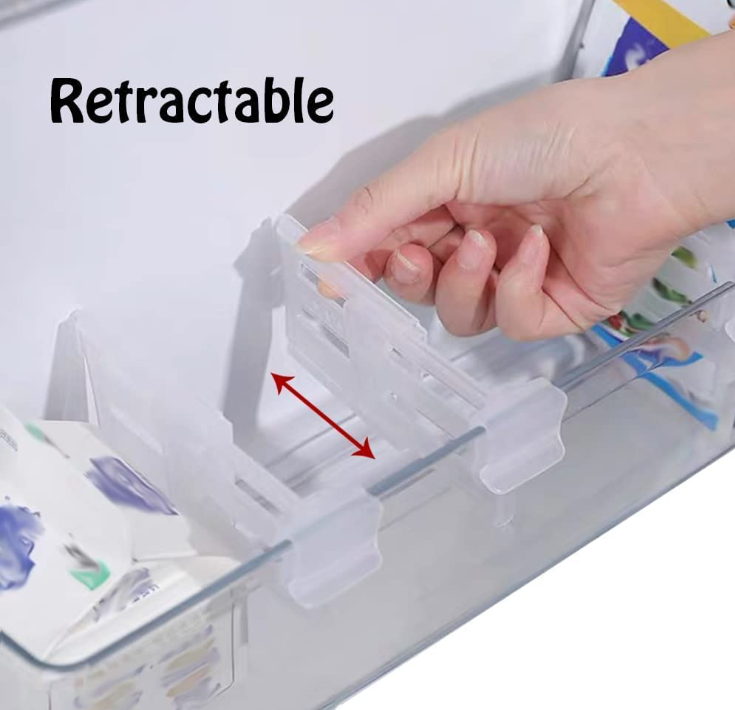 Pack Of 12 Adjustable Fridge Storage Divider Clips (AFSC1)