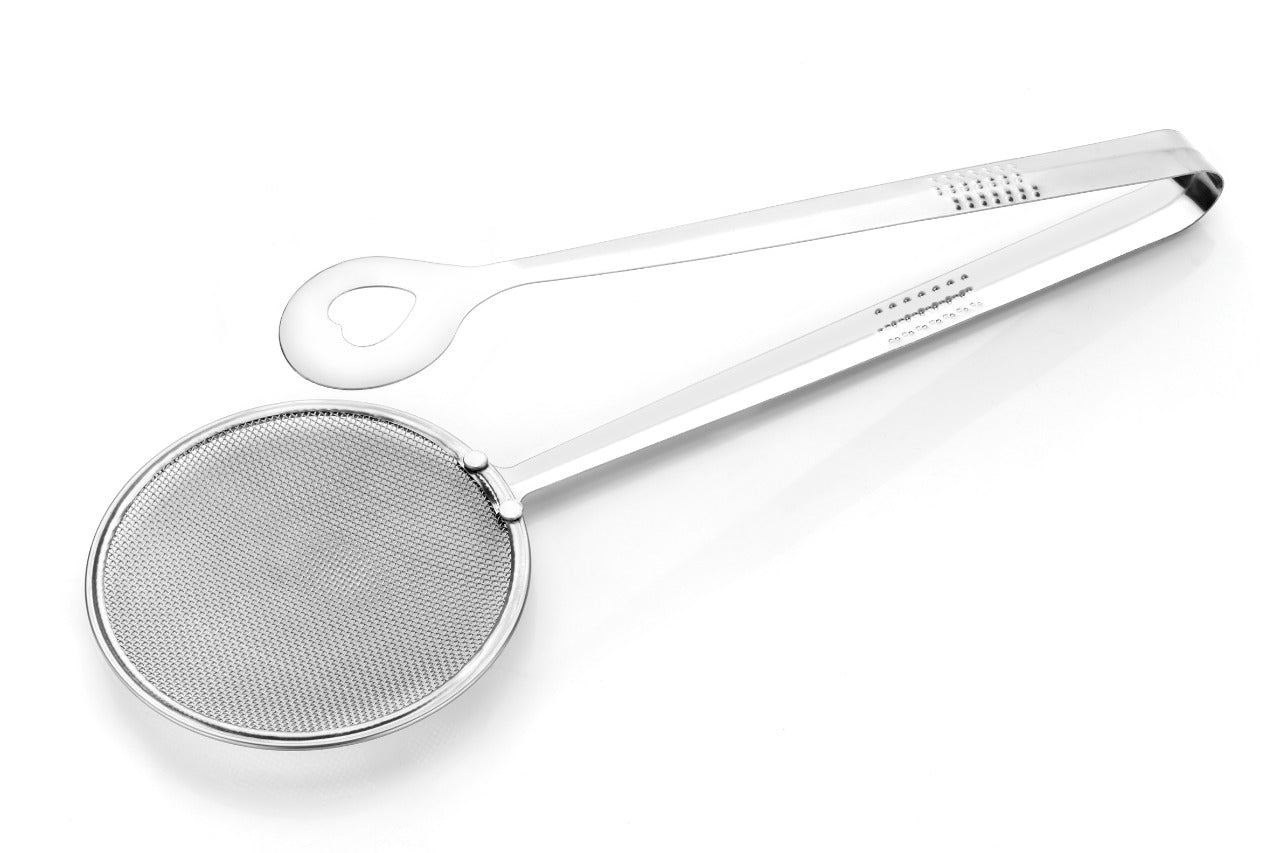 2 in 1 Stainless Steel Multi Functional Filter Spoon with Clip/Strainer - B1G1 (MFS)