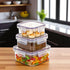 Airtight Container for Kitchen Storage Box Pack Of 3 – Leakproof, BPA-Free Food Storage Box | Pantry Organizer Jar for Grains, Snacks & More ( 400ml, 600ml, 1100ml )