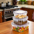 Airtight Container for Kitchen Storage Box Pack Of 3 – Leakproof, BPA-Free Food Storage Box | Pantry Organizer Jar for Grains, Snacks & More ( 400ml, 600ml, 1100ml )